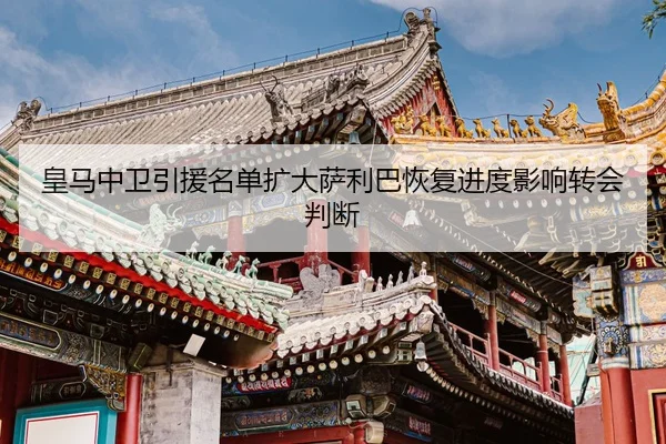 皇马中卫引援名单扩大萨利巴恢复进度影响转会判断